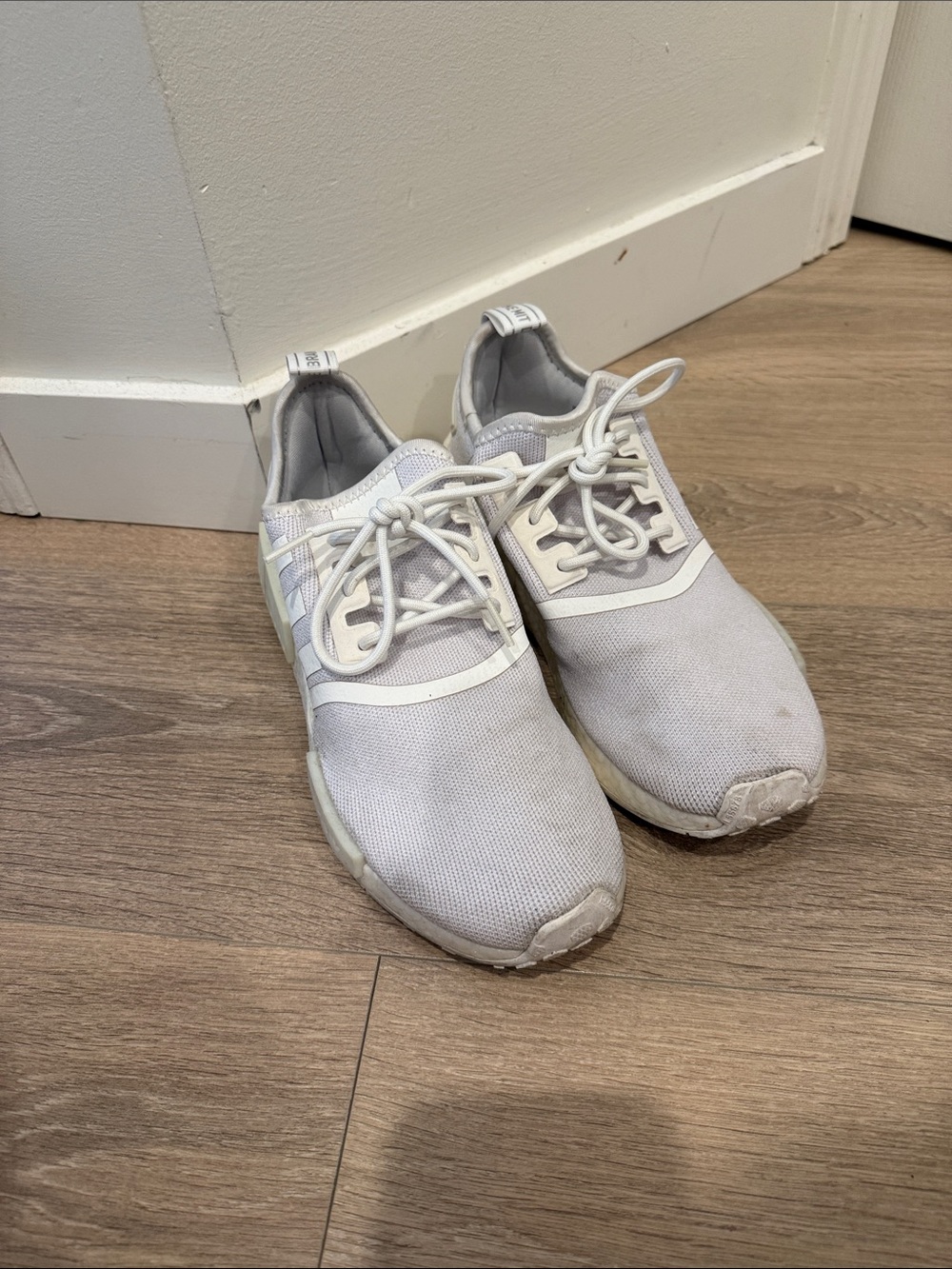 adidas Women's White Mesh Lace-Up Sneakers